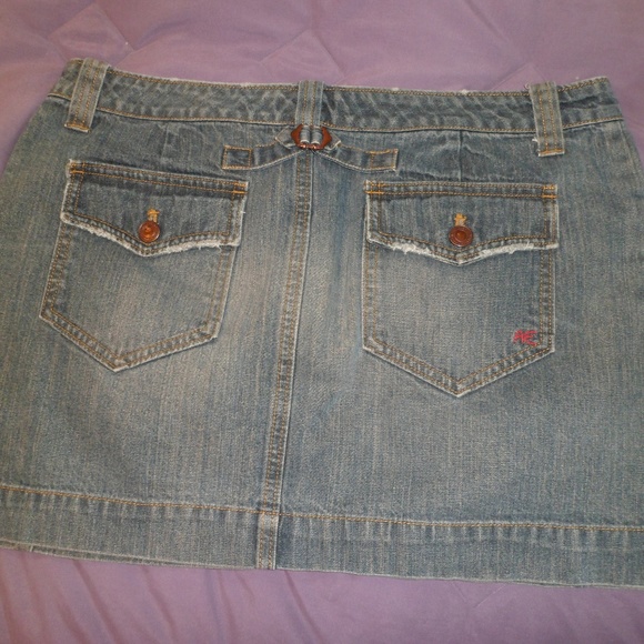 American Eagle Outfitters Denim Mini Skirt Sz 12 - Picture 6 of 6